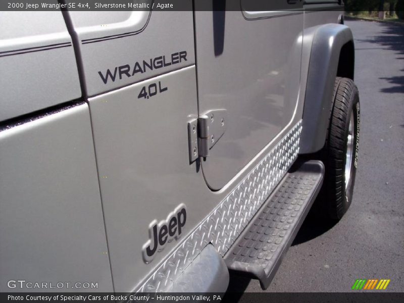 Silverstone Metallic / Agate 2000 Jeep Wrangler SE 4x4
