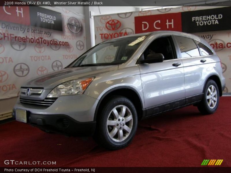 Whistler Silver Metallic / Black 2008 Honda CR-V EX 4WD