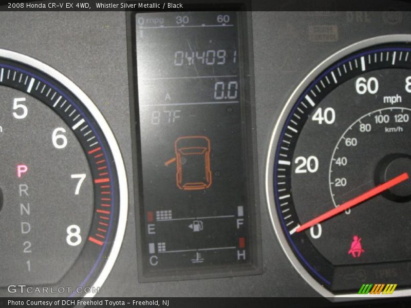 Whistler Silver Metallic / Black 2008 Honda CR-V EX 4WD