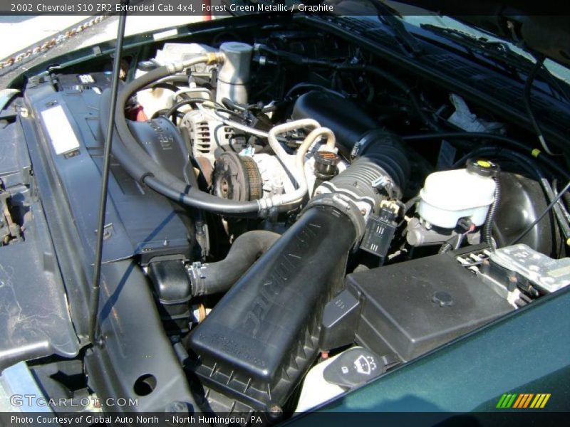 Forest Green Metallic / Graphite 2002 Chevrolet S10 ZR2 Extended Cab 4x4