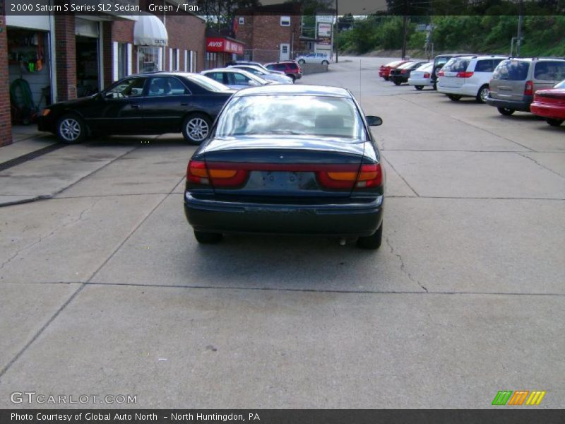 Green / Tan 2000 Saturn S Series SL2 Sedan