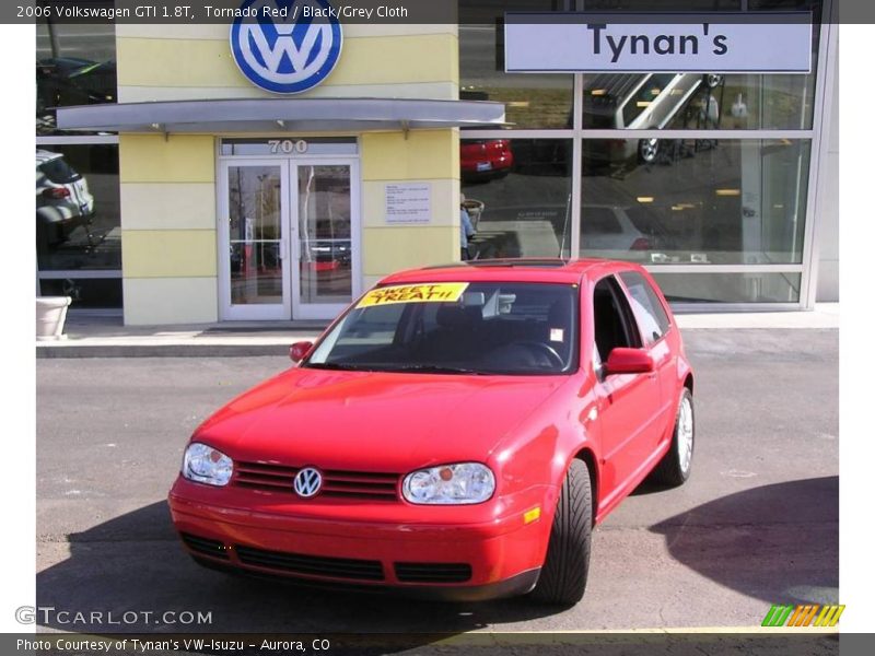 Tornado Red / Black/Grey Cloth 2006 Volkswagen GTI 1.8T