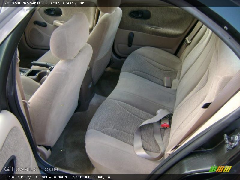 Green / Tan 2000 Saturn S Series SL2 Sedan