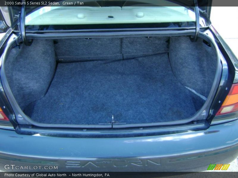 Green / Tan 2000 Saturn S Series SL2 Sedan