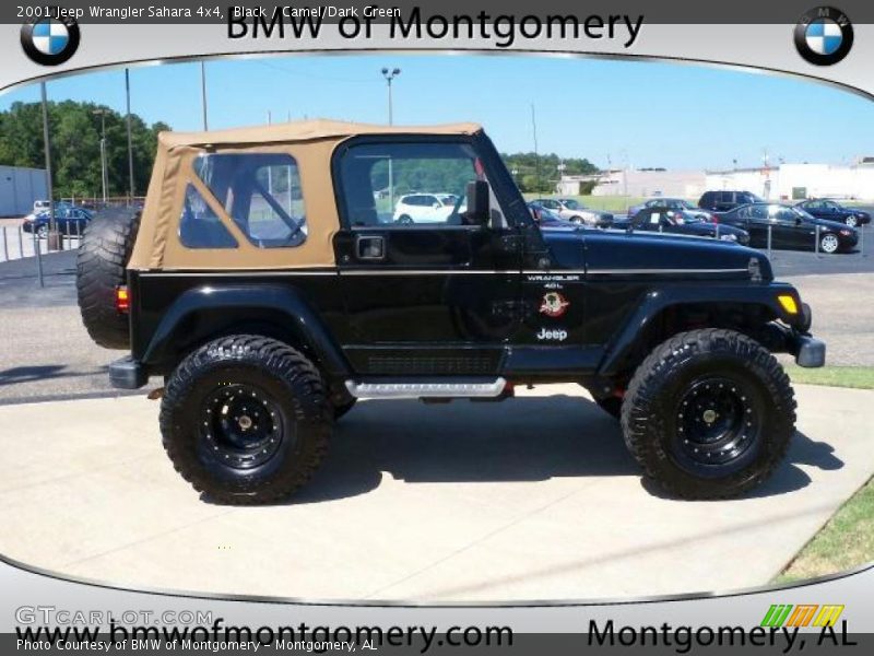 Black / Camel/Dark Green 2001 Jeep Wrangler Sahara 4x4