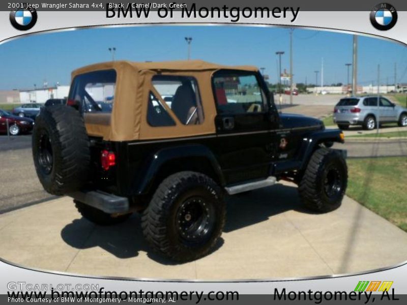 Black / Camel/Dark Green 2001 Jeep Wrangler Sahara 4x4