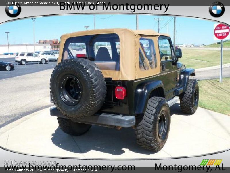 Black / Camel/Dark Green 2001 Jeep Wrangler Sahara 4x4
