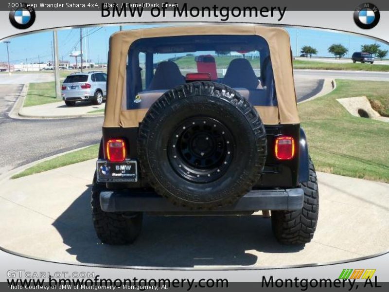 Black / Camel/Dark Green 2001 Jeep Wrangler Sahara 4x4