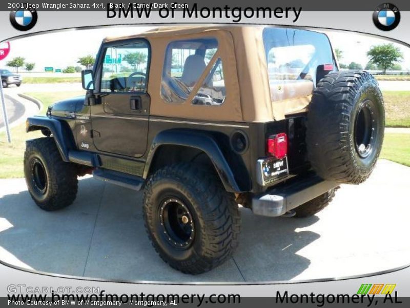 Black / Camel/Dark Green 2001 Jeep Wrangler Sahara 4x4