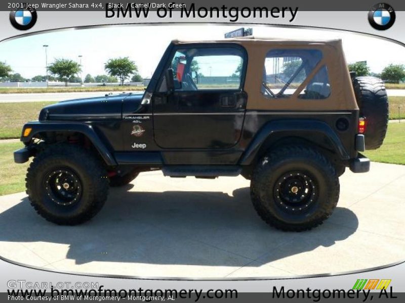 Black / Camel/Dark Green 2001 Jeep Wrangler Sahara 4x4