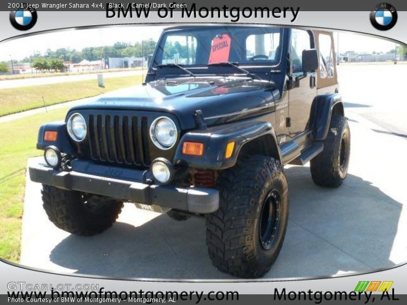 Black / Camel/Dark Green 2001 Jeep Wrangler Sahara 4x4