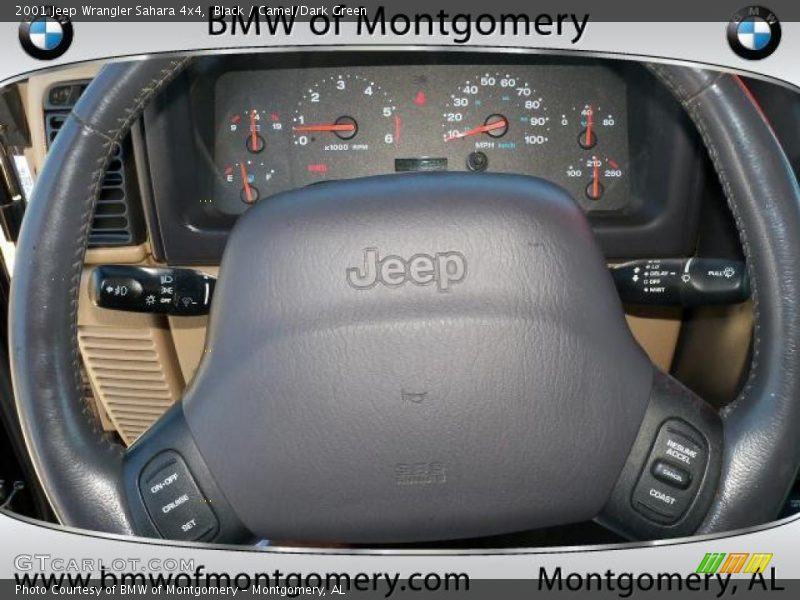 Black / Camel/Dark Green 2001 Jeep Wrangler Sahara 4x4