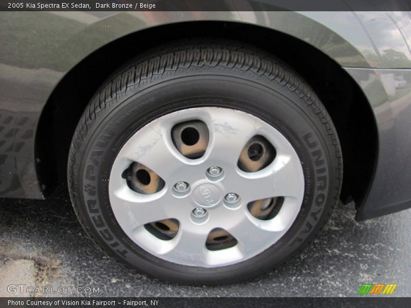 Dark Bronze / Beige 2005 Kia Spectra EX Sedan