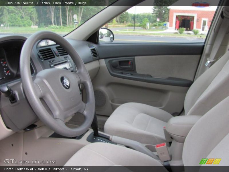 Dark Bronze / Beige 2005 Kia Spectra EX Sedan