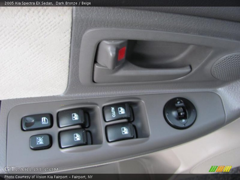 Dark Bronze / Beige 2005 Kia Spectra EX Sedan
