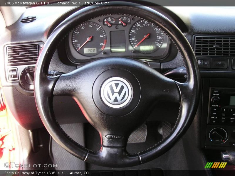 Tornado Red / Black/Grey Cloth 2006 Volkswagen GTI 1.8T
