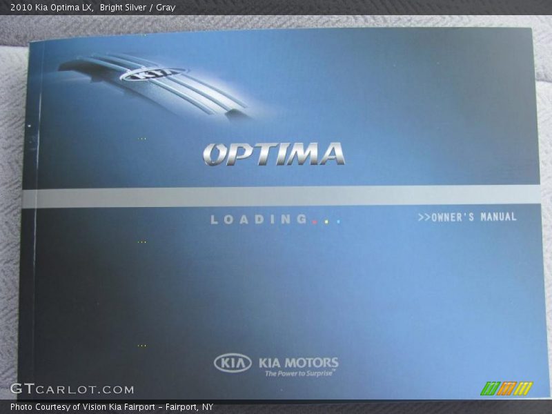 Bright Silver / Gray 2010 Kia Optima LX