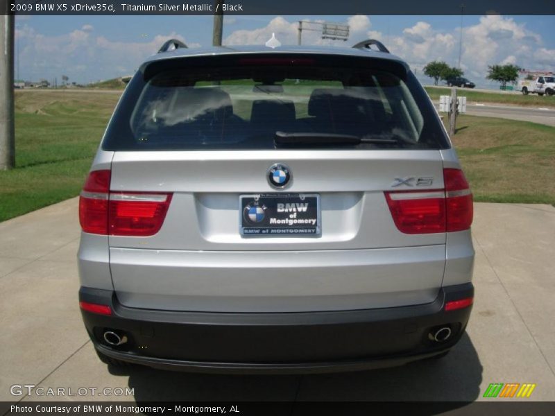 Titanium Silver Metallic / Black 2009 BMW X5 xDrive35d