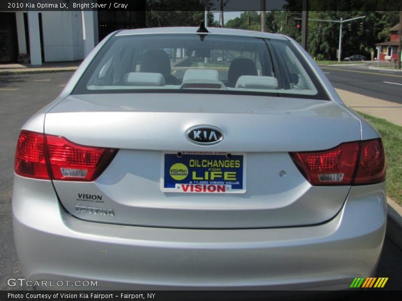 Bright Silver / Gray 2010 Kia Optima LX