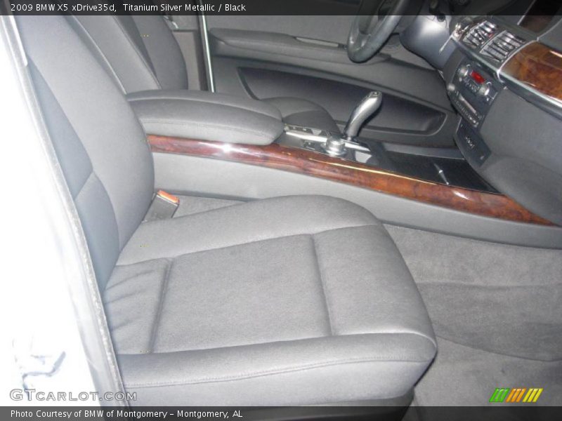 Titanium Silver Metallic / Black 2009 BMW X5 xDrive35d