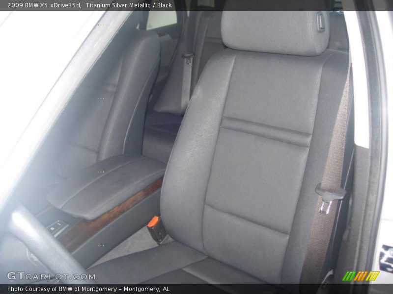 Titanium Silver Metallic / Black 2009 BMW X5 xDrive35d