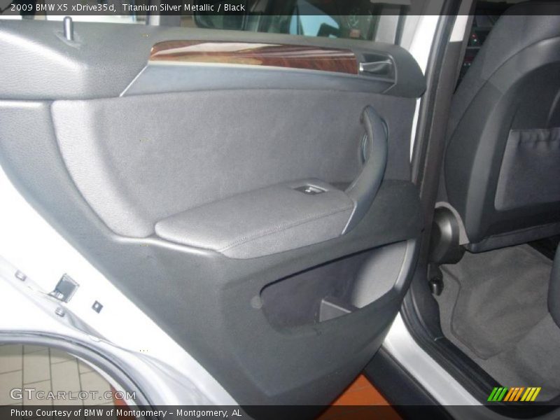 Titanium Silver Metallic / Black 2009 BMW X5 xDrive35d