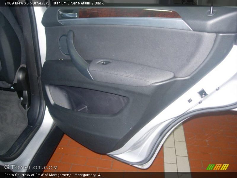 Titanium Silver Metallic / Black 2009 BMW X5 xDrive35d
