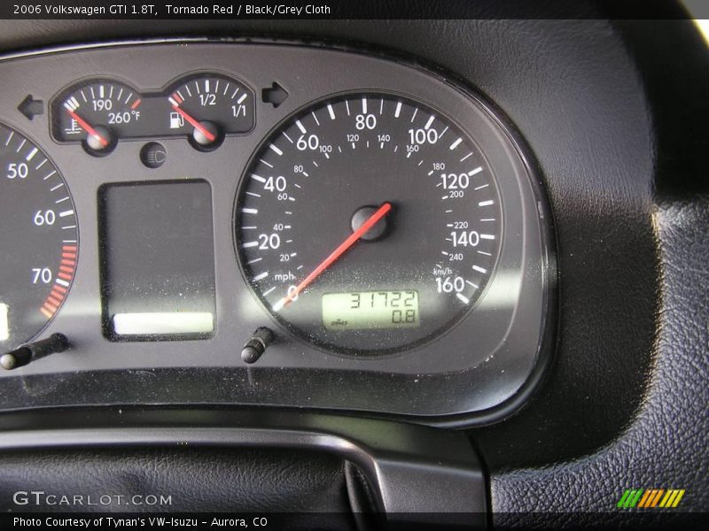 Tornado Red / Black/Grey Cloth 2006 Volkswagen GTI 1.8T