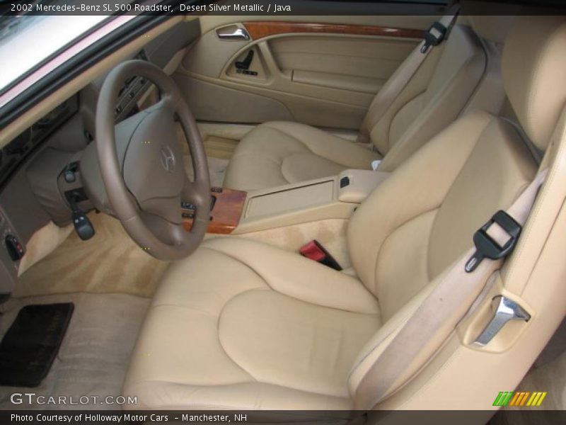 Desert Silver Metallic / Java 2002 Mercedes-Benz SL 500 Roadster