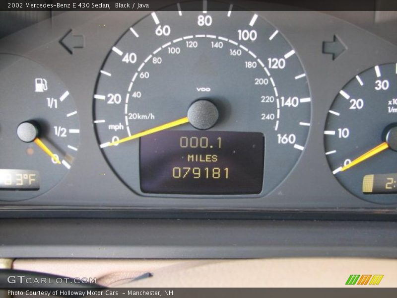 Black / Java 2002 Mercedes-Benz E 430 Sedan