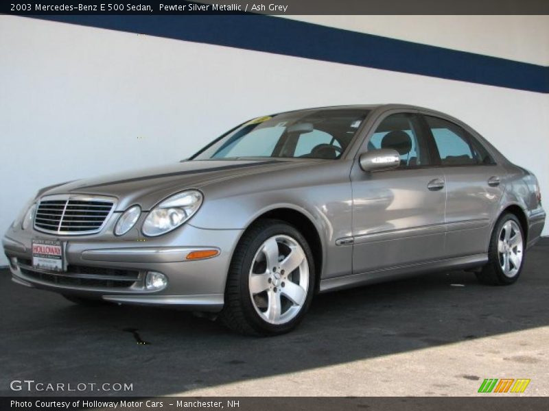 Pewter Silver Metallic / Ash Grey 2003 Mercedes-Benz E 500 Sedan