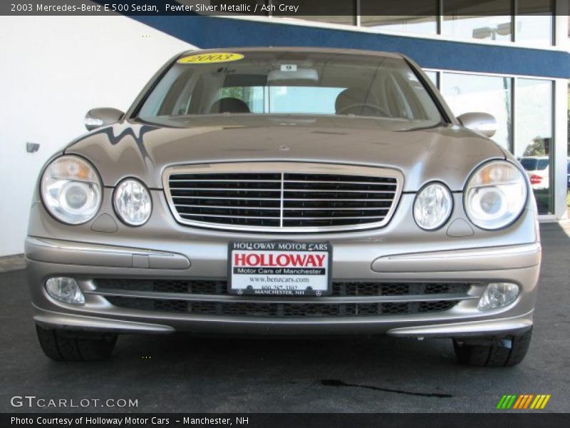 Pewter Silver Metallic / Ash Grey 2003 Mercedes-Benz E 500 Sedan
