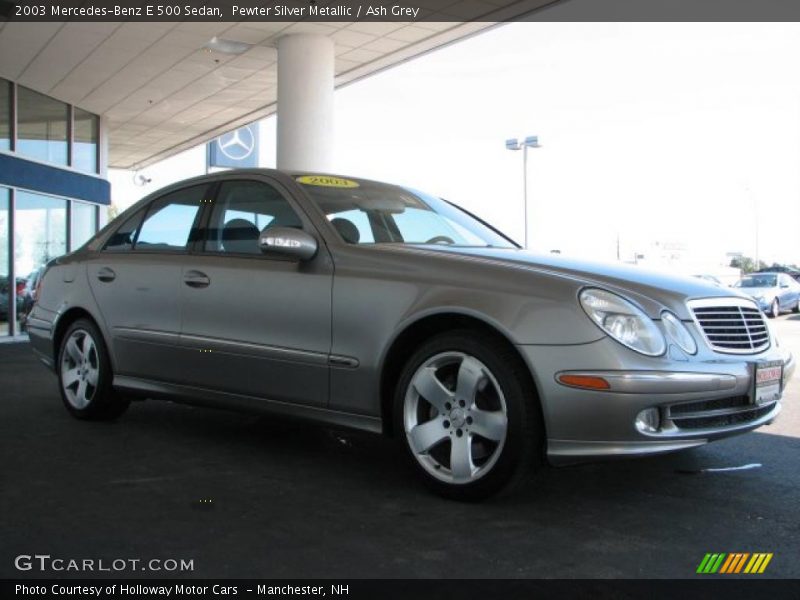 Pewter Silver Metallic / Ash Grey 2003 Mercedes-Benz E 500 Sedan