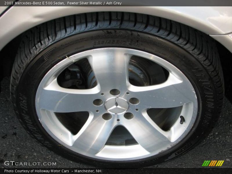 Pewter Silver Metallic / Ash Grey 2003 Mercedes-Benz E 500 Sedan