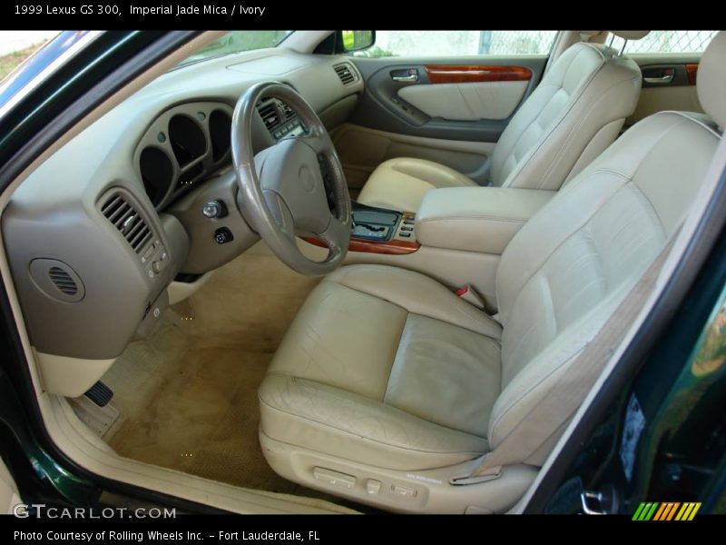 Imperial Jade Mica / Ivory 1999 Lexus GS 300