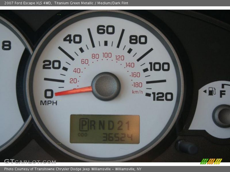 Titanium Green Metallic / Medium/Dark Flint 2007 Ford Escape XLS 4WD