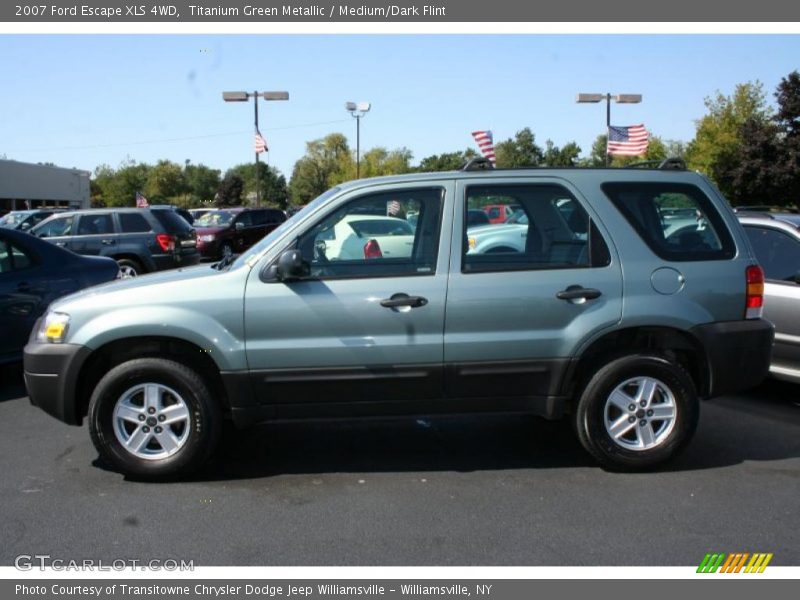 Titanium Green Metallic / Medium/Dark Flint 2007 Ford Escape XLS 4WD