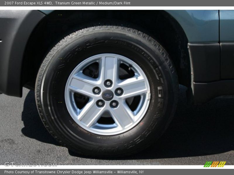 Titanium Green Metallic / Medium/Dark Flint 2007 Ford Escape XLS 4WD