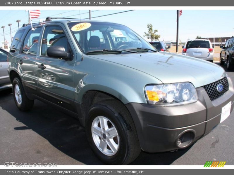 Titanium Green Metallic / Medium/Dark Flint 2007 Ford Escape XLS 4WD