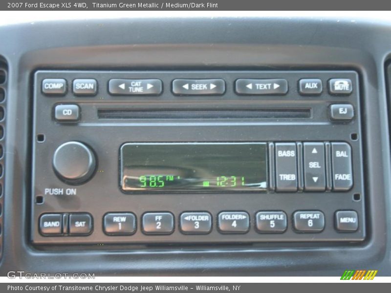 Titanium Green Metallic / Medium/Dark Flint 2007 Ford Escape XLS 4WD