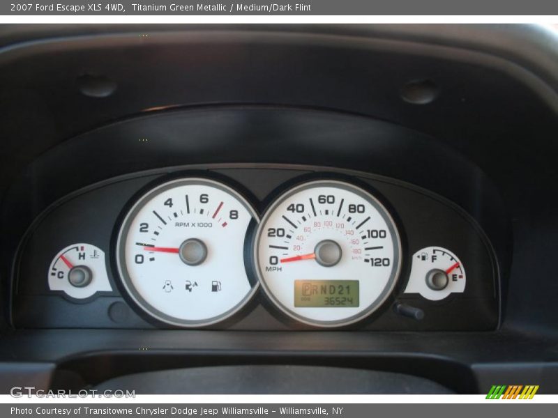Titanium Green Metallic / Medium/Dark Flint 2007 Ford Escape XLS 4WD
