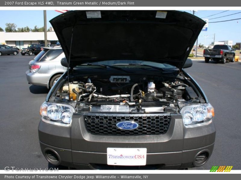 Titanium Green Metallic / Medium/Dark Flint 2007 Ford Escape XLS 4WD