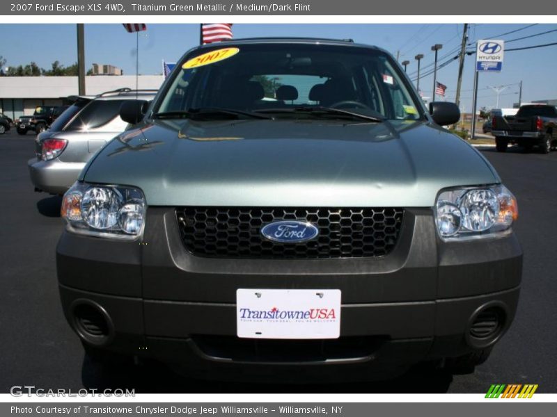 Titanium Green Metallic / Medium/Dark Flint 2007 Ford Escape XLS 4WD