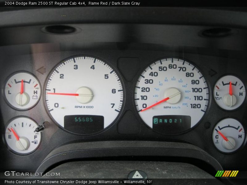 Flame Red / Dark Slate Gray 2004 Dodge Ram 2500 ST Regular Cab 4x4