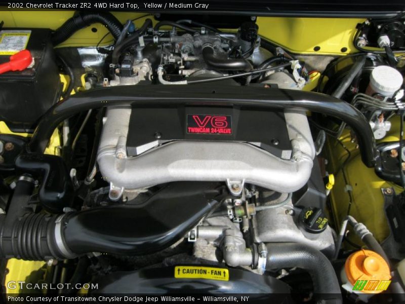 Yellow / Medium Gray 2002 Chevrolet Tracker ZR2 4WD Hard Top