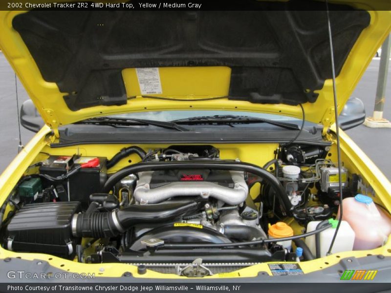 Yellow / Medium Gray 2002 Chevrolet Tracker ZR2 4WD Hard Top