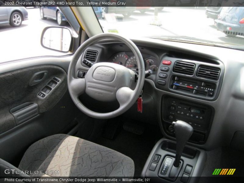 Yellow / Medium Gray 2002 Chevrolet Tracker ZR2 4WD Hard Top