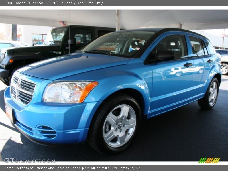 Surf Blue Pearl / Dark Slate Gray 2008 Dodge Caliber SXT