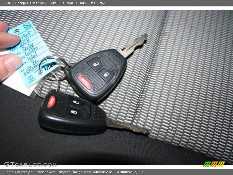 Surf Blue Pearl / Dark Slate Gray 2008 Dodge Caliber SXT