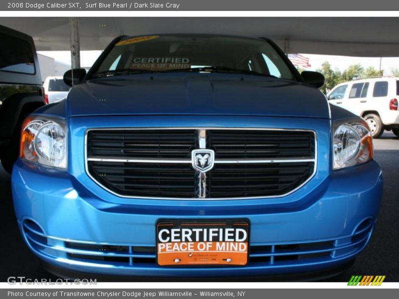 Surf Blue Pearl / Dark Slate Gray 2008 Dodge Caliber SXT